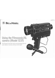 Bell and Howell Filmosonic Series manual. Camera Instructions.